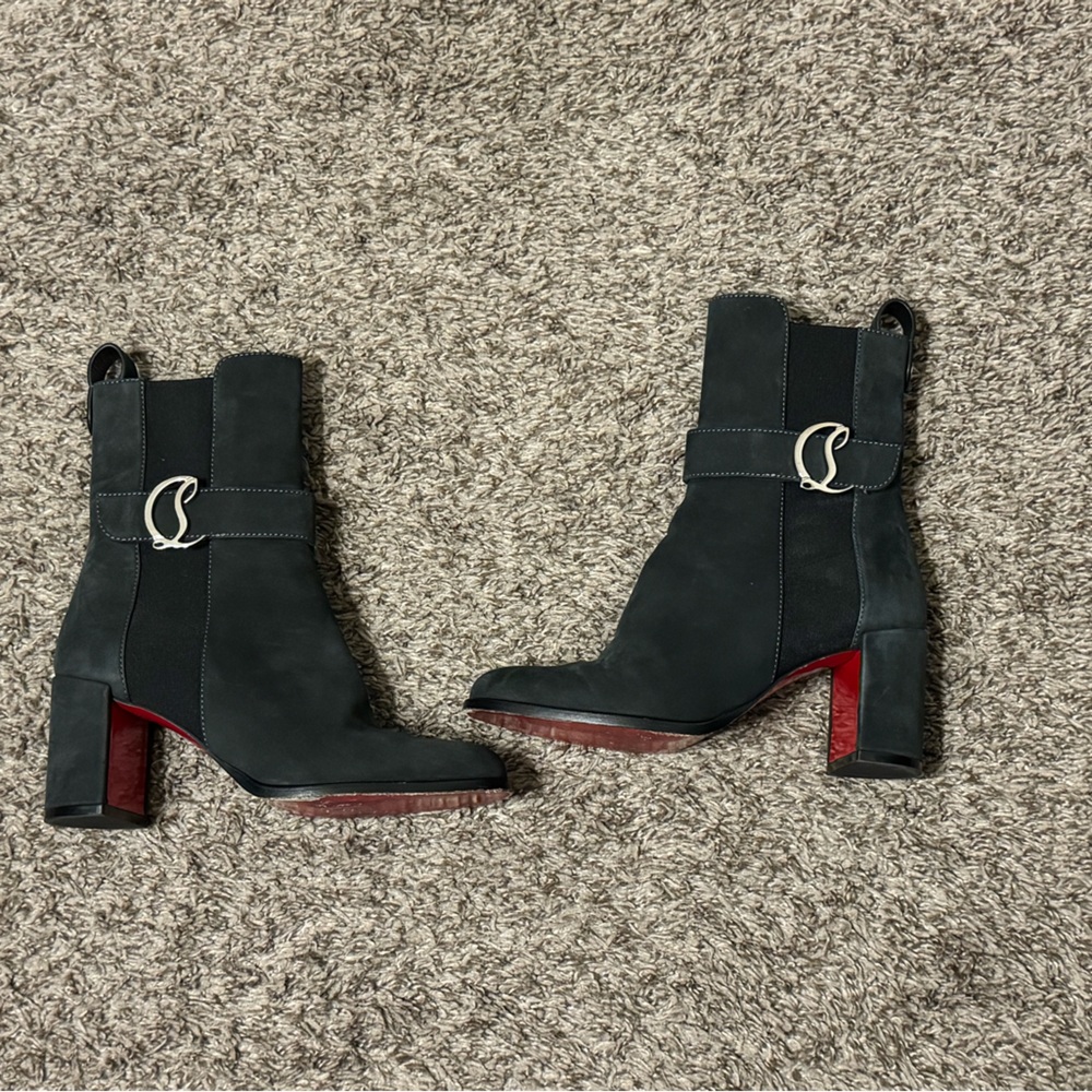 Christian Louboutin CL Chelsea Booty Ankle Boots|34 - Picture 2 of 11